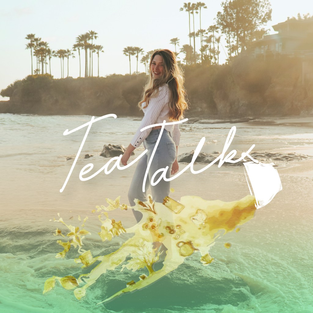 Album cover for “Tea Talk EP” by Lauren Welter, reflective acoustic collection exploring friendship, honesty, and everyday conversations