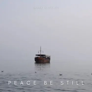 Album cover for “Peace, Be Still” by Shore Lane, an acoustic worship song inspired by the calming words of Jesus, indie Christian music from Seattle-Tacoma